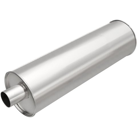 MagnaFlow Universal Steel 2.25 Inch Muffler 200-0766 Muffler, Universal, in. Offset Inlet/Outlet, Round, Steel, Aluminized, Each