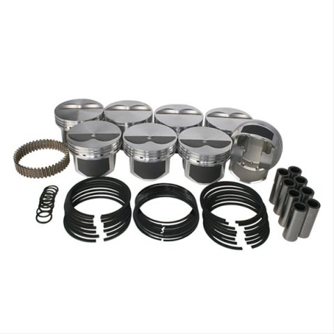 Wiseco Pro Tru Street Pistons PTS504A3 Pistons, Forged, Flat, 4.030 in. Bore, Chevy, Small Block, Set of 8