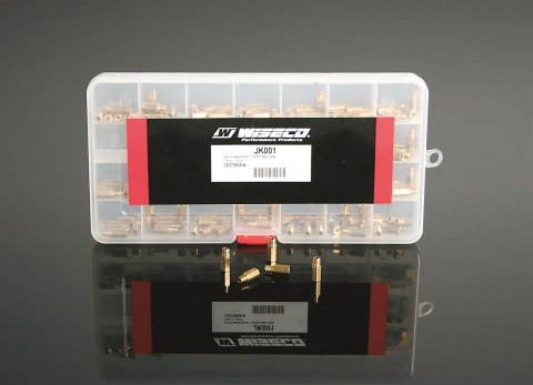 Wiseco Carburetor Jet Kits JK004 Jets, 15-80 Range, Brass, for use on Honda®, Arctic Cat, Husqvarna, Kawasaki, KTM, Polaris, Suzuki, Yamaha, Kit