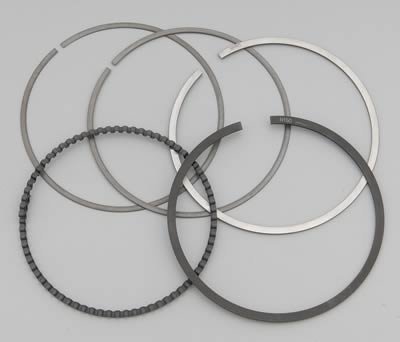 Wiseco Powersports Piston Rings 39050GK Rings, Plasma-moly, 3.905 in. Bore, 1.5mm, 1.5mm, 3.0mm Thickness, Single Piston, Set