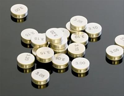 Wiseco Valve Shims VS0220 Shims, Refill, 2.20mm Thick, 10.00mm Diameter, Set of 5