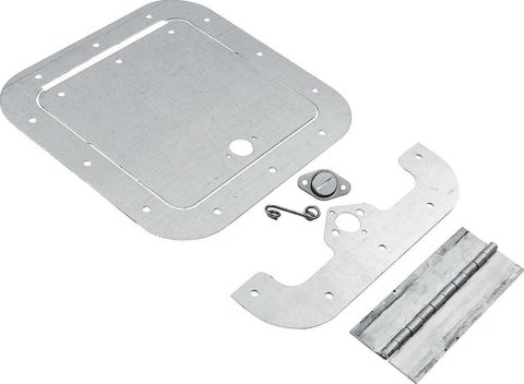 Allstar Performance Access Panels ALL18530 Deck Lid, Aluminum, Natural, Square, 6 in. x 6 in. Door, Universal, Kit