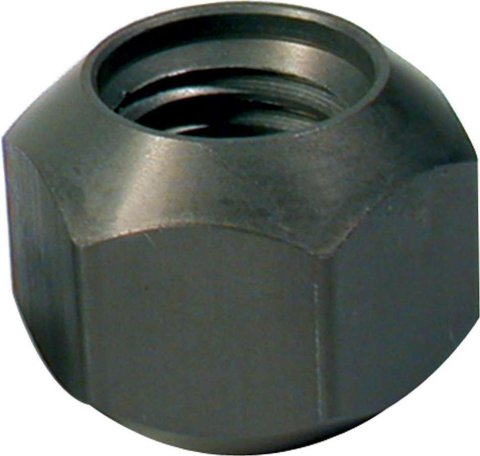 Allstar Performance Lug Nuts ALL44097 Nut, Conical Seat, 5/8 in.-11 RH, 45 Degree, Double Chamfer, Aluminum, Black, Set of 10