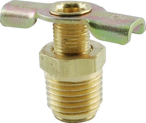 Allstar Performance Replacement Petcocks ALL99030 Petcock, Replacement, Brass, Natural, 1/4 in. NPT, Each