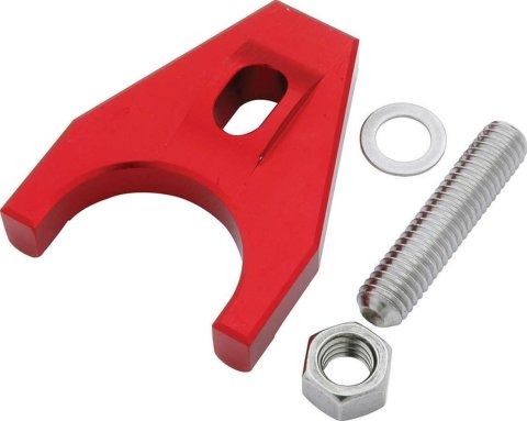 Allstar Performance Aluminum Distributor Hold-Downs ALL27504 Hold-Down Clamp, Aluminum, Red Anodized, Stud Mount, Chevy, Small/Big Block, Each