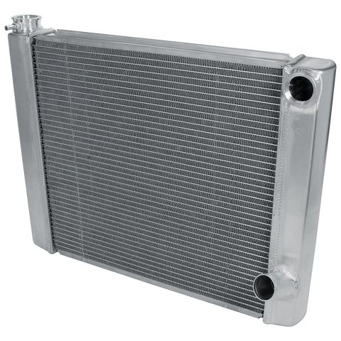 Allstar Performance Dual Pass Radiators ALL30033 Radiator, Pass, Aluminum, Natural, 24 in. Wide, 19 in. High, Universal, Each