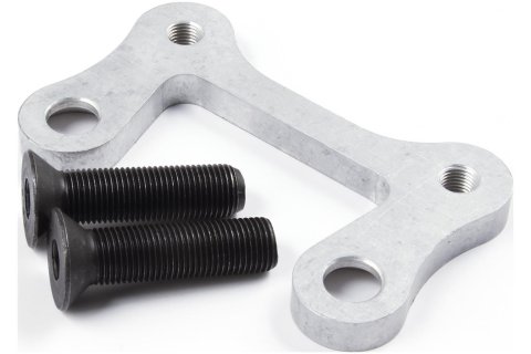 Allstar Performance Aluminum Caliper Brackets ALL55072 Brake Mounting Brackets, Aluminum, Natural, Fits 10.125 in. Rotors, Front Left/Front Right, Each