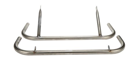 Allstar Performance Dirt Late Model Rear Bumpers ALL22385 Bumper, Rear, Rayburn, Steel, Natural, 1.50 in. x 0.095 in. Tubing, Each