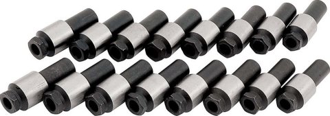 Allstar Performance Rocker Arm Nuts ALL90207 Nuts, 7/16 in.-20 Thread, For Stud Girdles, Chevy, Small Block, Set of 16