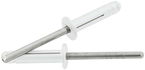 Allstar Performance Tri-Fold Rivets ALL18185 Rivets, Blind Rivets, 3/16 in. Rivet, 1/2 in. Head, Aluminum, Silver, Set of 250