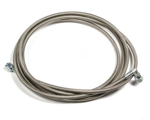 Allstar Performance Braided Steel Lines ALL46402-120 Brake Lines, Stainless Steel, - 4 AN, Straight, 90 Degree, Female Threads, 12.00 in. Length, Each