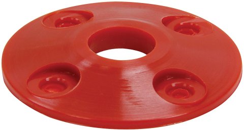 Allstar Performance Replacement Hood Pin Scuff Plates ALL18432 Plates, Plastic, Red, Set of 4