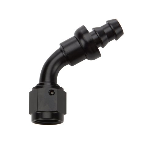 Allstar Performance Hose Ends ALL49446 End Pushlock Black Aluminum 60 Deg Elbow -16