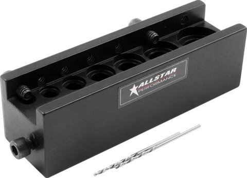 Allstar Performance Safety Wire Drill Fixtures ALL10122 Fixture, Wire, Billet Aluminum, Black Anodized, Kit