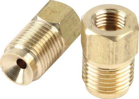 Allstar Performance Master Cylinder Adapter Fitting Kits ALL41012 Fittings, Adapters, Straight, Brass, Natural, Set