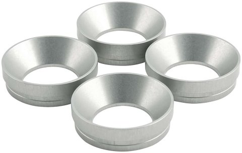 Allstar Performance Carburetor Restrictor Plate Inserts ALL26186 Inserts, 1.250 in. I.D., 0.500 in. Height, Fits Holley 4150 and 4160 Series Carburetors, Aluminum, Natural, Set of 4