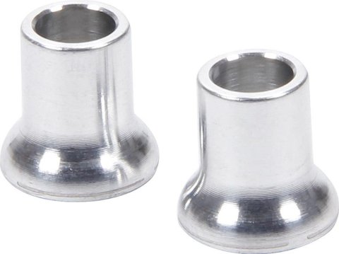 Allstar Performance Tapered Spacers ALL18702 Spacers, Aluminum, 0.345 in. to 0.500 in. Outside Diameter, 0.250 in. Inside Diameter, 0.500 in. Length, Pair