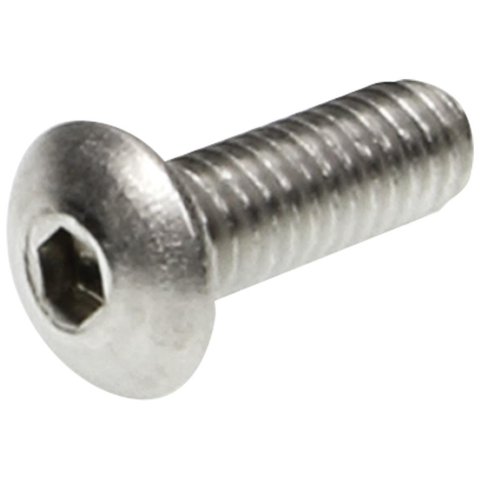 Allstar Performance Button Head Bolts ALL16920 Bolt, Head, Stainless Steel, Natural, 8-32 Thread, 0.500 in. Underhead Length, Set of 25