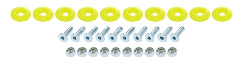 Allstar Performance Countersunk Bolt Kits ALL18688 Hardware, Kit Fluor Yellow 10pk