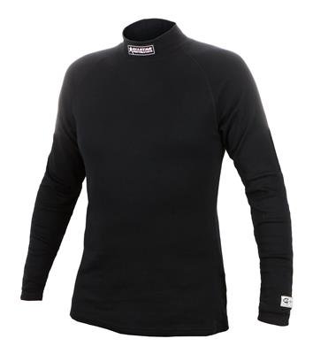 Allstar Performance Fire Retardant Underwear Shirts ALL926118 Top SFI 3.3 FR Black XXXX-Large