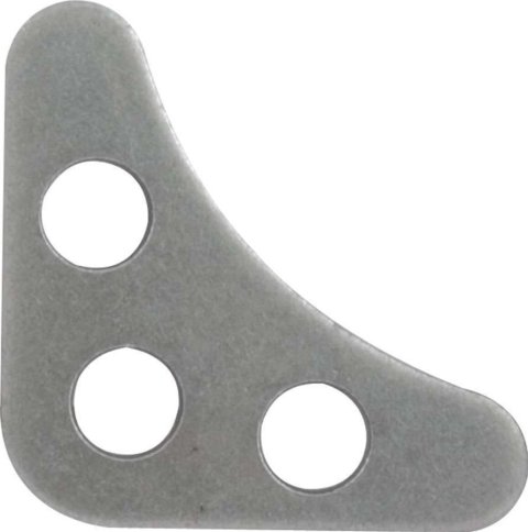 Allstar Performance Gussets ALL22196 Gusset, Mild Steel, Natural, Triangular, 0.125 in. Thick, 1.875 in. Length, Three Hole, Set of 10