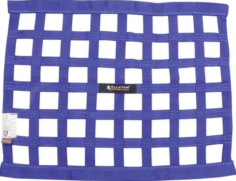 Allstar Performance Ribbon-Style Window Nets ALL10286 Net, Blue, Polypropylene, Ribbon, Rectangle, 24 in. x 24 in. x 18 in., Each