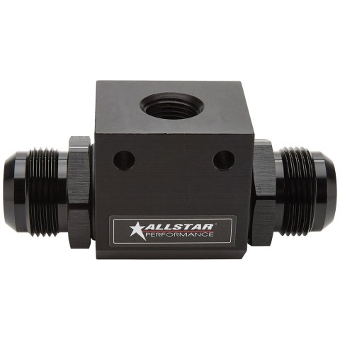 Allstar Performance Inline Oil Temperature Tees ALL90042 Tee, In-Line, Auluminum, -16 AN, Each