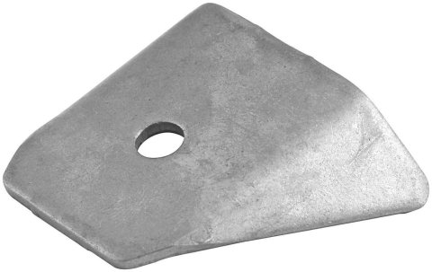 Allstar Performance Chassis Tabs ALL60027 Tabs, Mild Steel, 0.085 in. Thick, 0.250 in, Hole, Set of 4