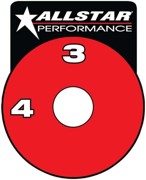 Allstar Performance RF Brake Shut-Off Valve Decals ALL48011 Decal, Valve, Vinyl, Red/Black, Adhesive, Each