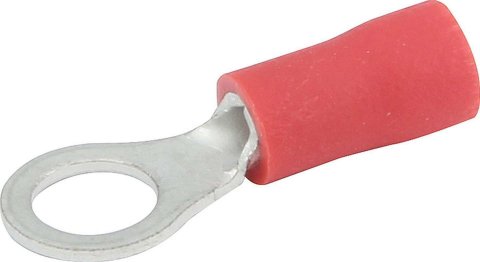 Allstar Performance Terminal Connectors ALL76033 Electrical Wiring Connectors, Tin Plated Copper, #10 Stud Ring, Male, PVC Insulated, 18-22 Gauge, Set of 20