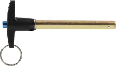 Allstar Performance Quick-Release Pins ALL60314 Pin, Quick-Release, 18,400 lbs. Double Shear Load, 4130 Steel, Gold Iridited, 3/8 in. Diameter, 3 in. Length, Each