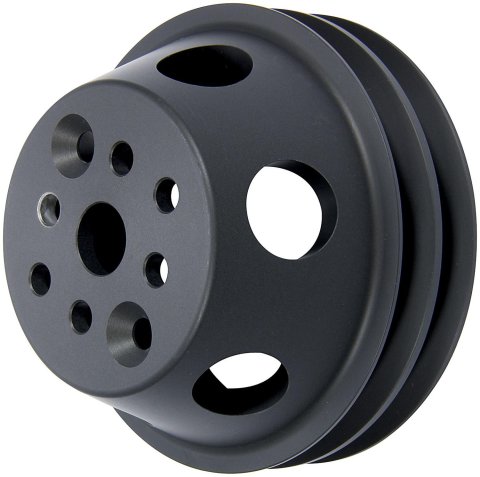 Allstar Performance Crankshaft Pulleys ALL31095 Premium aluminum pulleys accept 1/2 in wide performance grade v-belts.