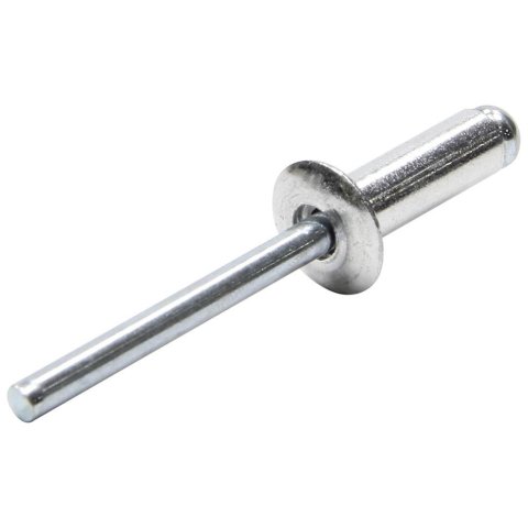 Allstar Performance Small Head Rivets ALL18000 Rivets, Silver, Steel, Aluminum, Size 3/16 in., Diameter 3/8 in., Grip Range 0.250-0.375 in., Set of 250.