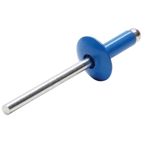 Allstar Performance Large Head Rivets ALL18054 Rivets, Blind Rivet, 3/16 in. Rivet, 5/8 in. Head, Aluminum, Blue, Set of 250