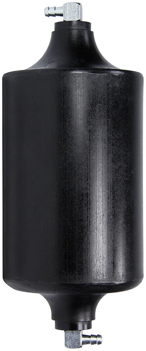 Allstar Performance Overflow Tanks ALL36155 and Recovery Tanks, Round, Bolt-in, 1 qt. Capacity, Plastic, Black, 0.313 in. Hose Barb Inlet/Outlet, Each