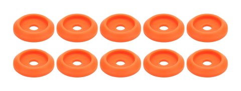 Allstar Performance Washers ALL18854 Hardware, Body Bolt Washer Plastic Fluor Orange 10pk