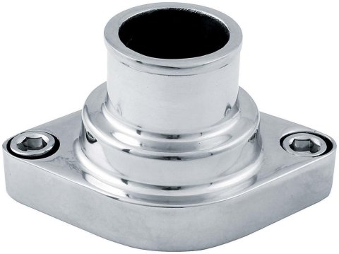 Allstar Performance Chevy Aluminum Water Necks ALL30172 Neck, Aluminum, Polished, O-Ring, Straight Up, Chevy, Big/Small Block/V6, Each