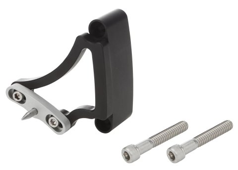 Allstar Performance Adjustable Timing Pointers ALL90020 Pointer, Billet Aluminum, Black Anodized, Adjustable, 6.375 in. Balancer, Chevy, Small Block, Each