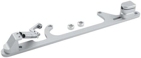 Allstar Performance Adjustable Throttle Brackets with Return Springs ALL54240 Cable Bracket, 4500 Carb Base Mounting Style, Aluminum, Natural, Kit