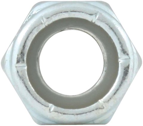 Allstar Performance Nylon Locking Hex Nuts ALL16011-10 Nuts, Hex, Steel, Zinc Plated, Insert, 5/16-18 in. Coarse Thread, Set of 10