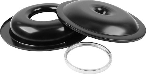 Allstar Performance Aluminum Air Cleaners ALL25901 Cleaner, Aluminum, Black, Dropped, Round, 14.000 in. Diameter, Each