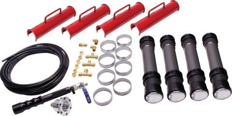 Allstar Performance Jacks ALL11302 Raise your car in seconds! The Air Jack system connects to your race car with included weld-on mountin