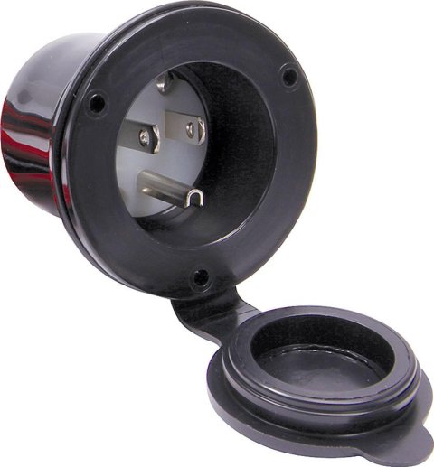 Allstar Performance Wiring Connectors and Pigtails ALL76434 electrical plug outlet with cover.