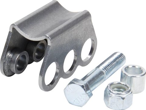 Allstar Performance Chassis Tabs, Brackets and Components ALL60115 bracket welds onto round tubing mounts parallel with tubing. Bracket is typically moun