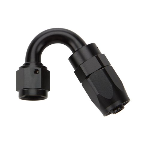 Allstar Performance Hose Ends ALL49374 Fitting, End, 150 Degree, -10 AN to -10 AN Female, Aluminum, Black, Each