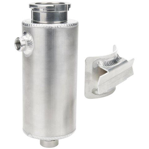 Allstar Performance Overflow Tanks ALL36116 Tank/Filler, 1 qt., Aluminum, 1/8 in. NPT Inlet, 1/2 in. NPT Supply, 1/4 NPT Return, Universal, Each