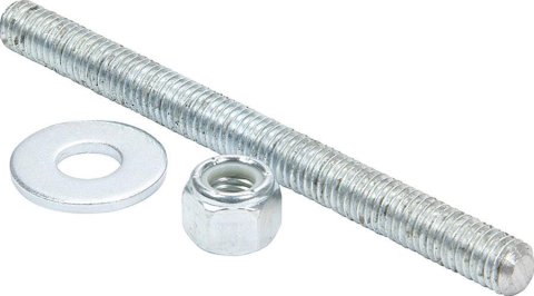 Allstar Performance Ballast Stud and Nut Fasteners ALL14190 Stud/Nut, Steel, Zinc Plated, 6.00 in. Length, 1/2-13 in. Thread, Each