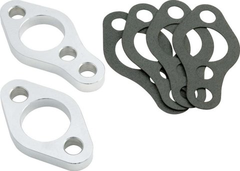 Allstar Performance Water Pump Spacers ALL31072 Spacer Kit, Pump, Aluminum, Natural, 3/8 in. Thick, Chevy, Small Block, Kit