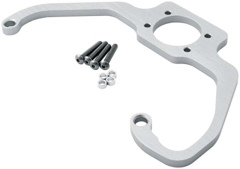Allstar Performance Fuel Regulator Brackets ALL54280 Bracket, Billet Aluminum, Natural, 4-Barrel, Square Bore, Each