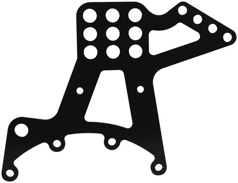 Allstar Performance Quick-Change Upper Link Brackets ALL60156 Bracket, Steel, Natural, 1/4 in. Thick, Multiple Holes, Pair